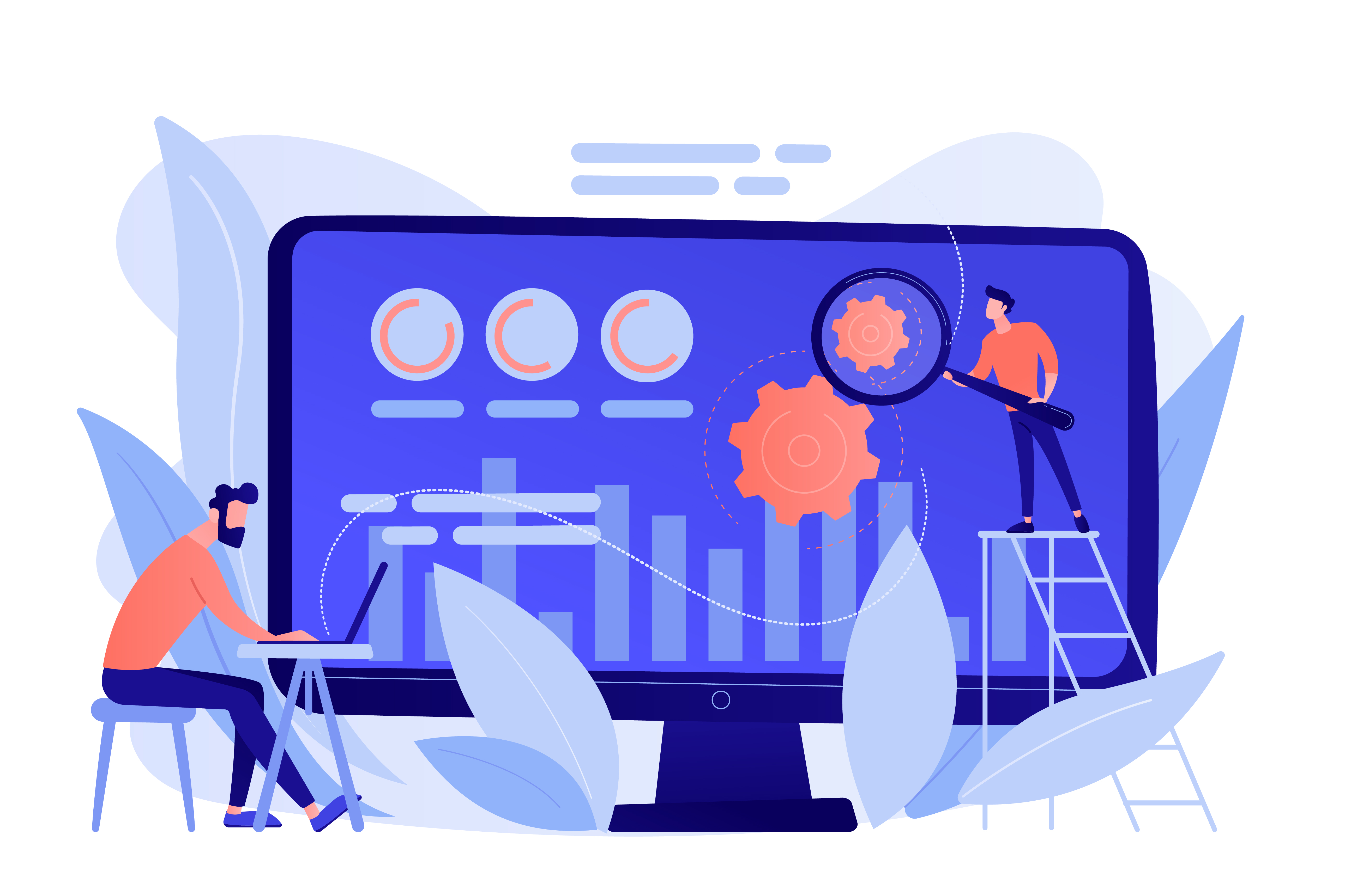 Команда DigitalAd за работой в офисе